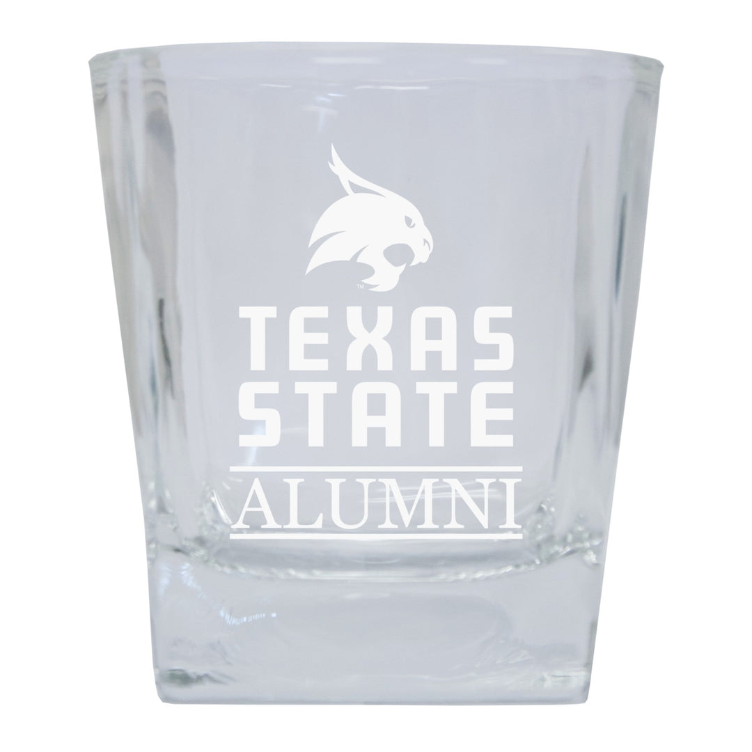 Texas State Bobcats Alumni Elegance - 5 oz Etched Shooter Glass Tumbler Image 1