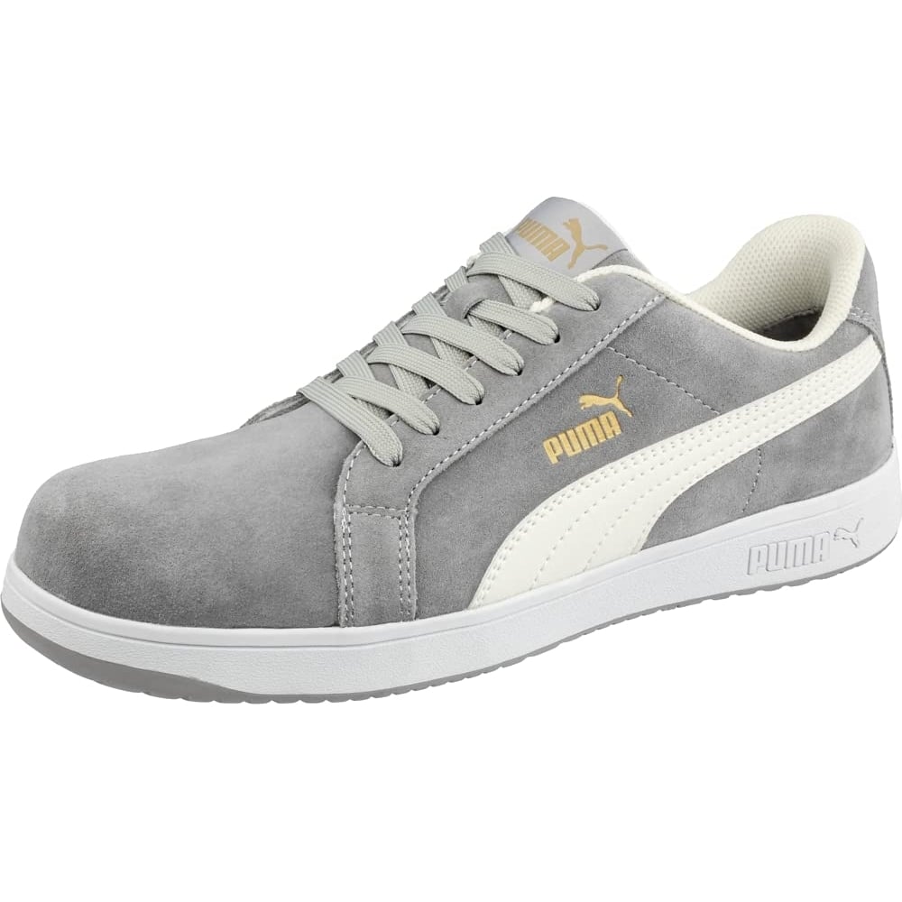 PUMA Safety Womens Iconic Low Composite Toe SD Work Shoes Grey Suede - 640125 Grey Image 4