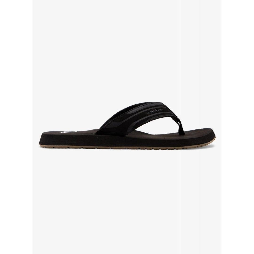 Quiksilver Mens Monkey Wrench Flip Flop Sandals Black AQYL100048-XKKC Brown Image 2