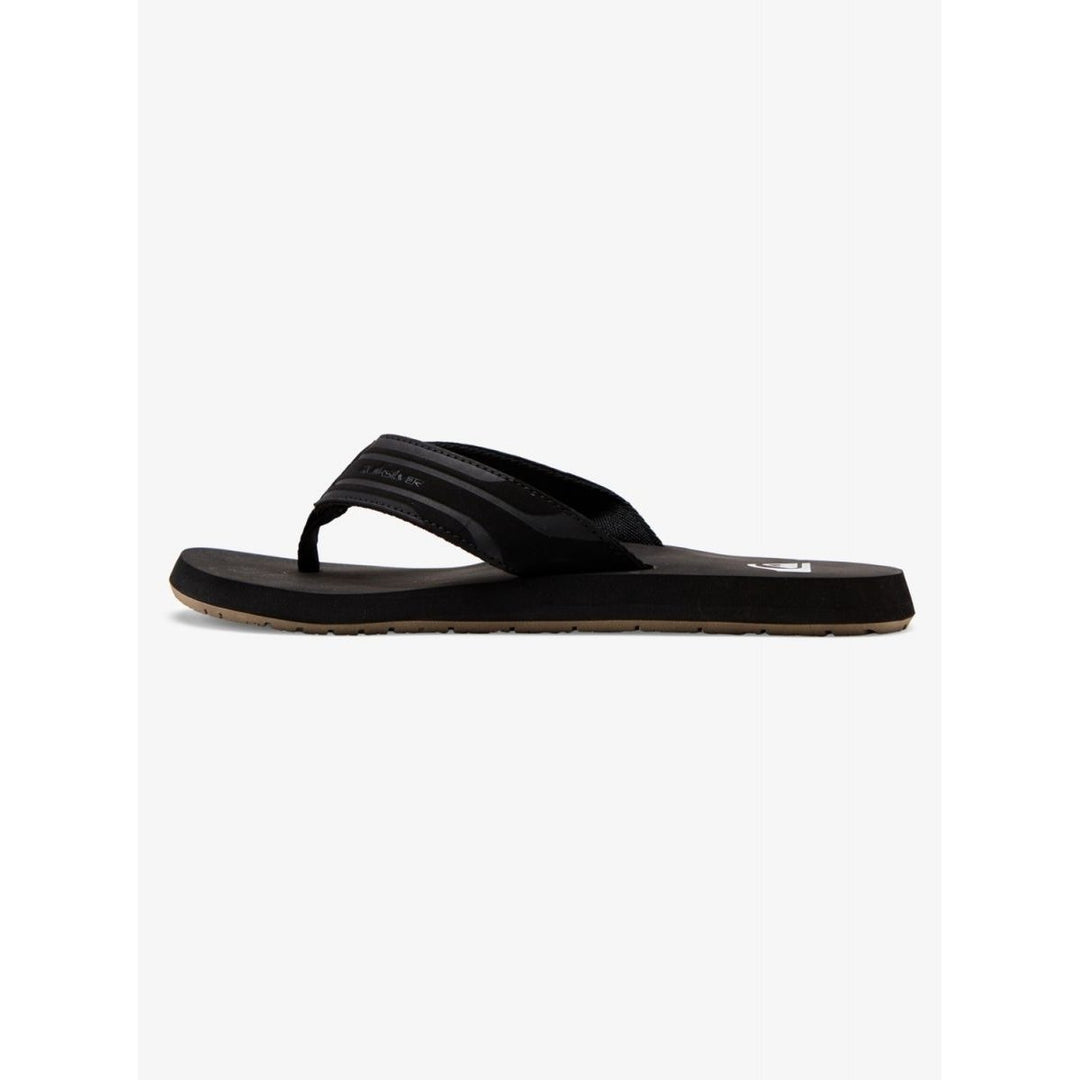 Quiksilver Mens Monkey Wrench Flip Flop Sandals Black AQYL100048-XKKC Brown Image 3