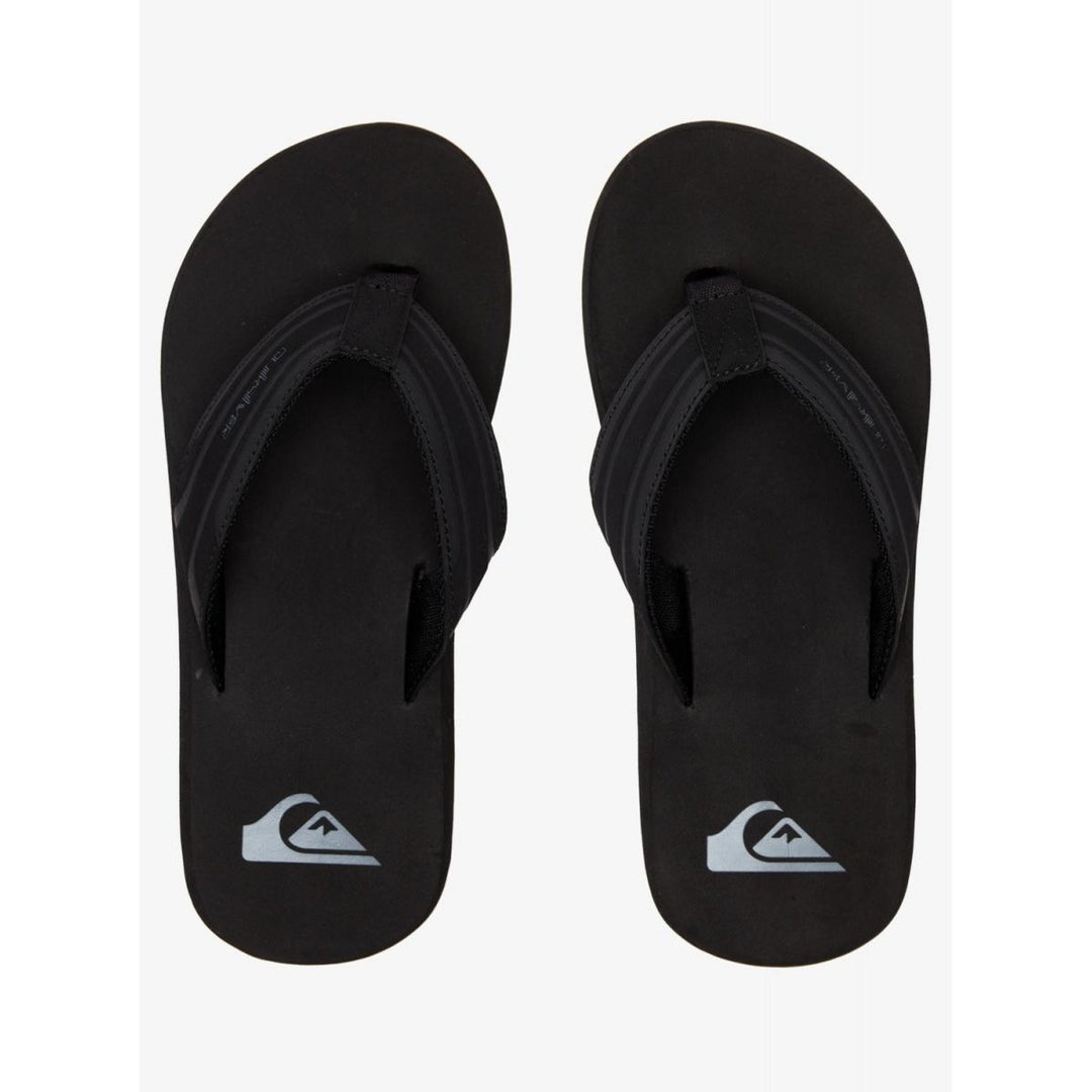 Quiksilver Mens Monkey Wrench Flip Flop Sandals Black AQYL100048-XKKC Brown Image 4