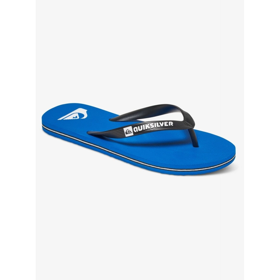 Quiksilver Mens Molokai Flip Flop Sandals Black/Blue/Black - AQYL100601-XKBK  BLACK/BLUE/BLACK Image 1