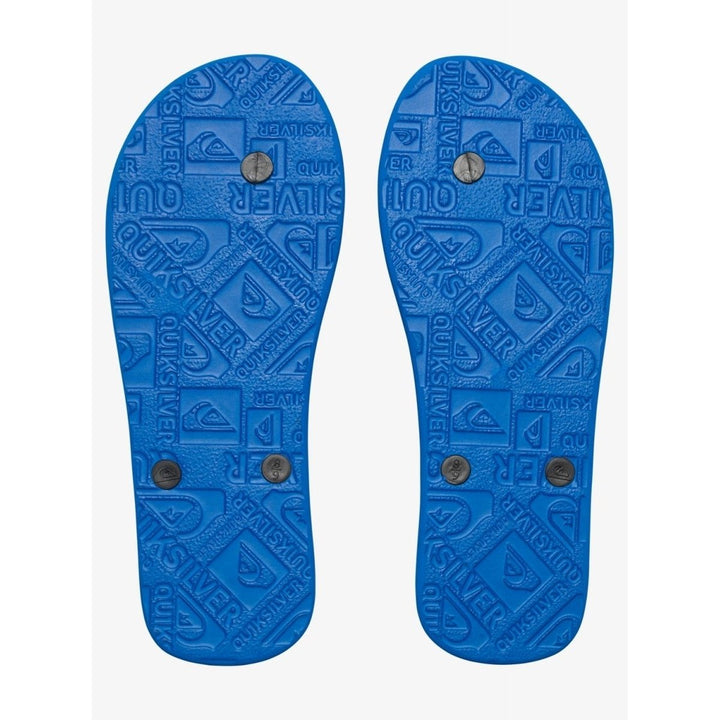 Quiksilver Mens Molokai Flip Flop Sandals Black/Blue/Black - AQYL100601-XKBK  BLACK/BLUE/BLACK Image 4