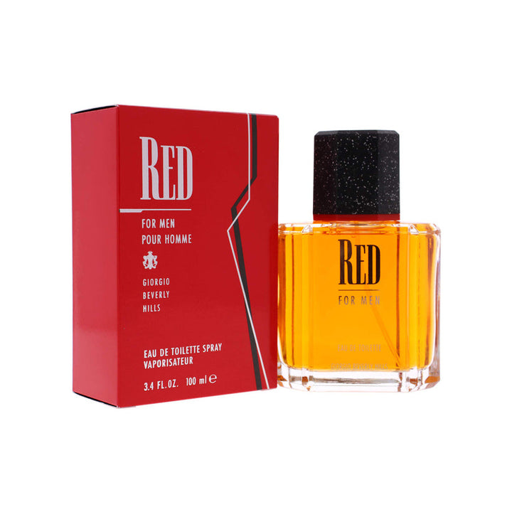 Giorgio Beverly Hills Red for Men EDT Spray 100ml Leather Fragrance for Men Image 1