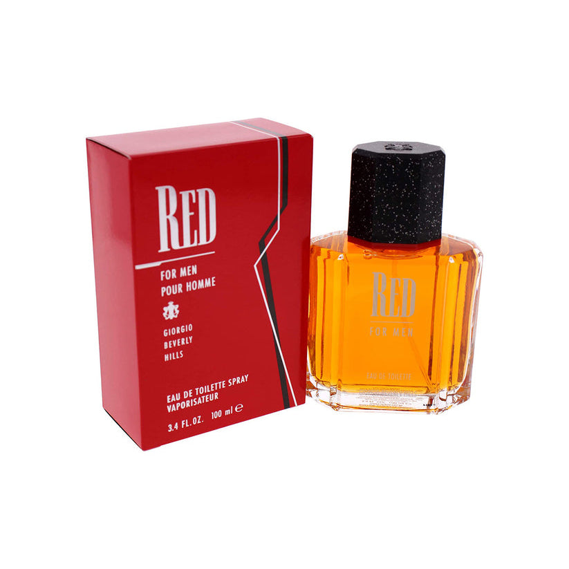 Giorgio Beverly Hills Red for Men EDT Spray 100ml Leather Fragrance for Men Image 3