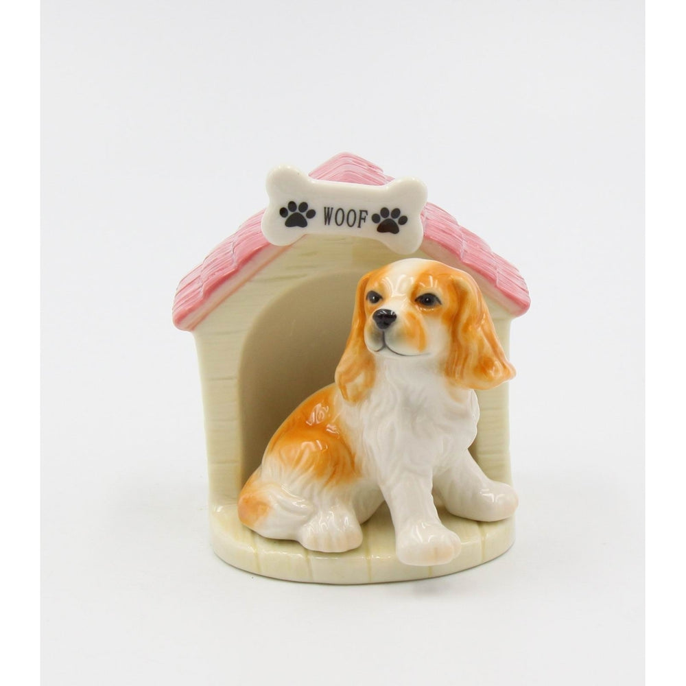 Cocker Spaniel Salt and Pepper Set with Doghouse Gift for Dog Lovers Image 2