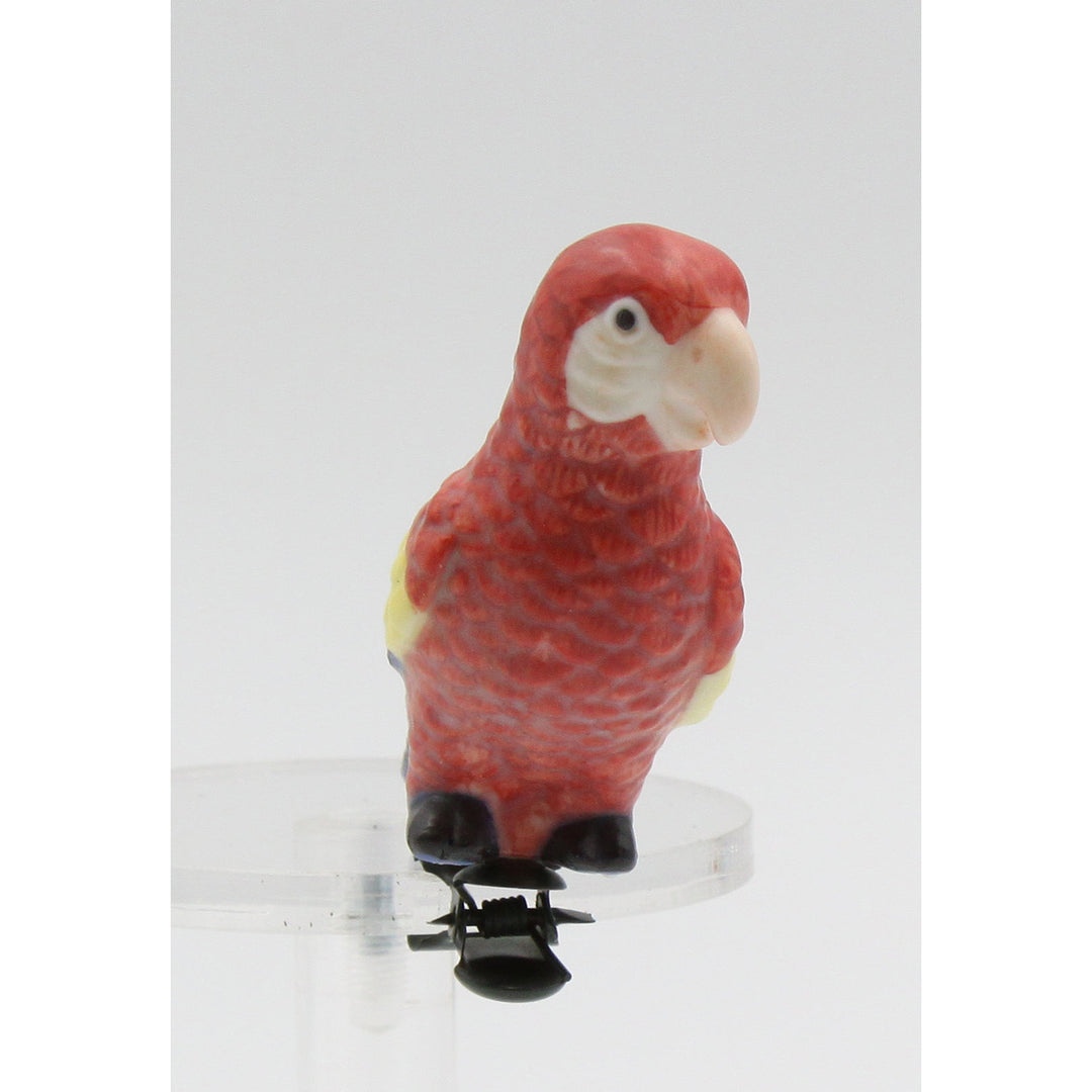 Ceramic Parrot Clip-on Size 3.25x1.25x2.375 inches Image 3