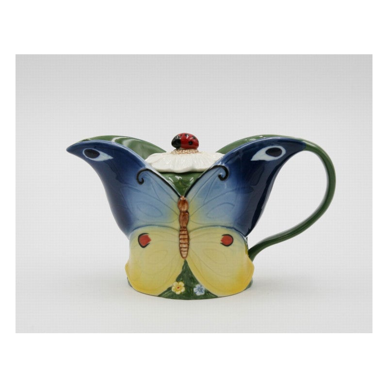 Ceramic Magic Butterfly TeapotTea Party DcorCaf DcorCottagecore Image 2