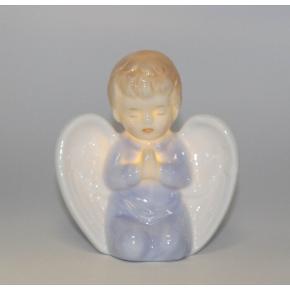 Ceramic Praying Angel Boy Led Night Light Home D cor Religious D cor Religious Gift Church D cor, Image 2