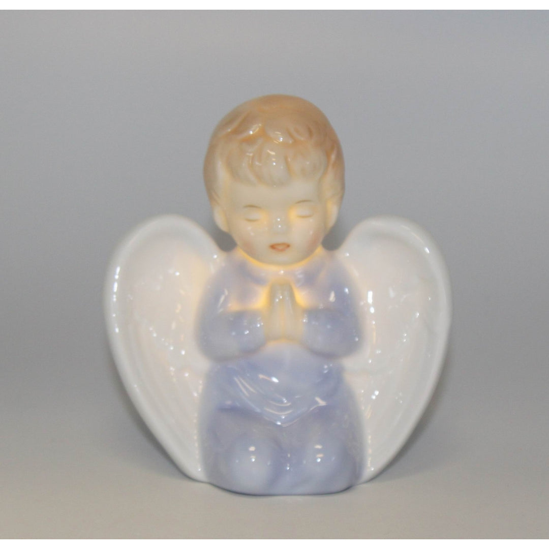 Ceramic Praying Angel Boy Led Night Light Home D cor Religious D cor Religious Gift Church D cor, Image 2