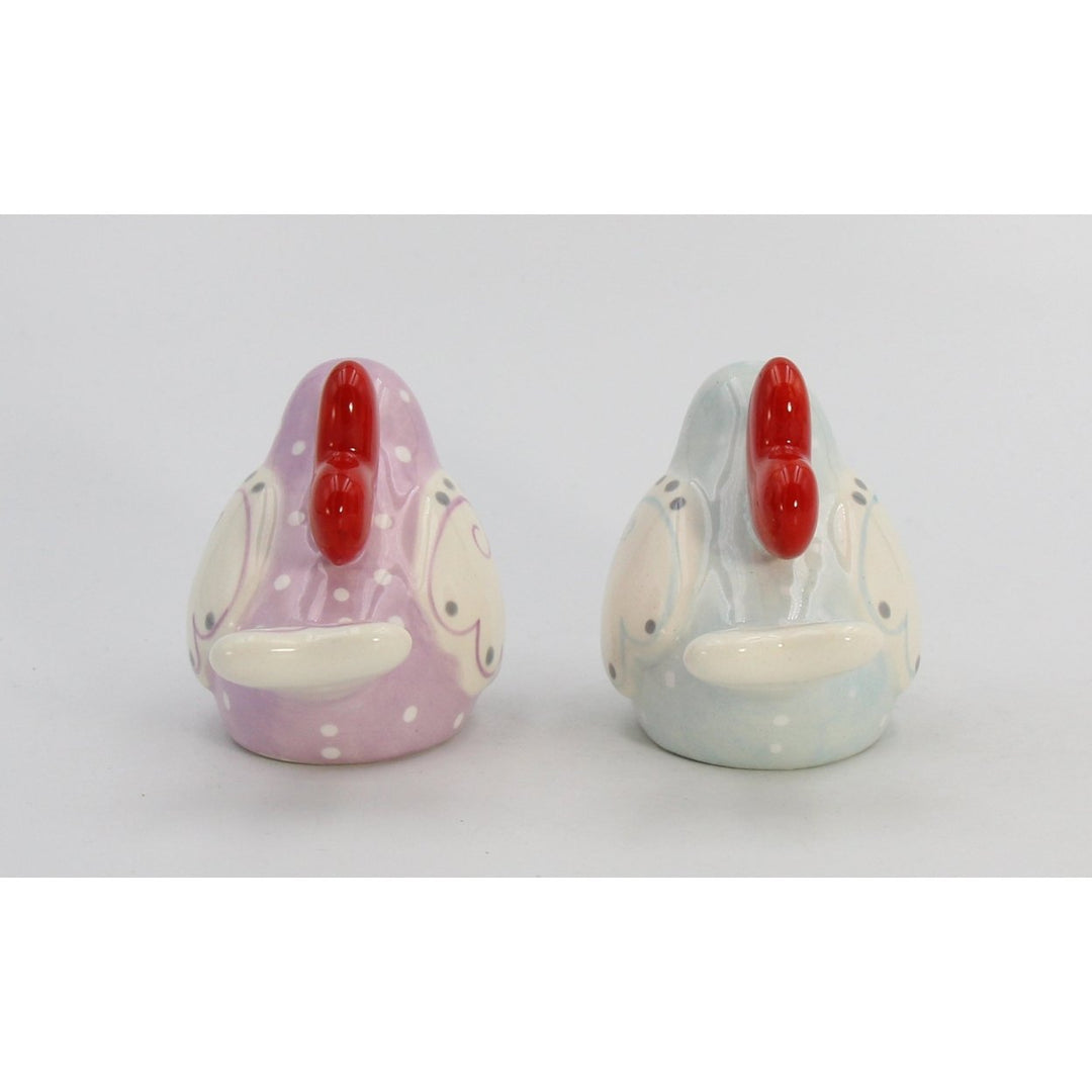 Ceramic Bird Salt and Pepper Shakers Heart Design 3.5 Inch Gift Image 8