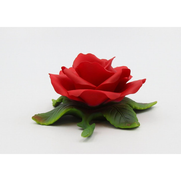 Handcrafted Ceramic Red Rose Candle Holder 5.75x4.625 Hand Decor Gift Decor Image 7