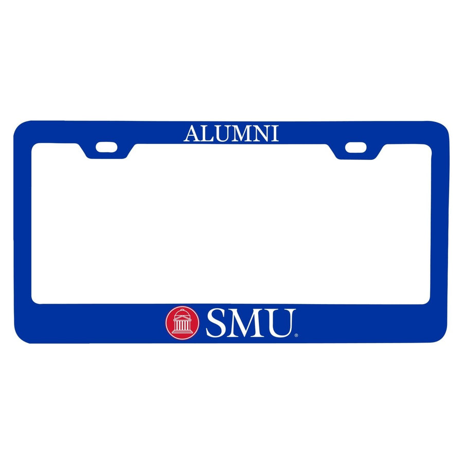 NCAA Southern Methodist University Alumni License Plate Frame - Colorful Heavy Gauge Metal Officially Licensed Image 1