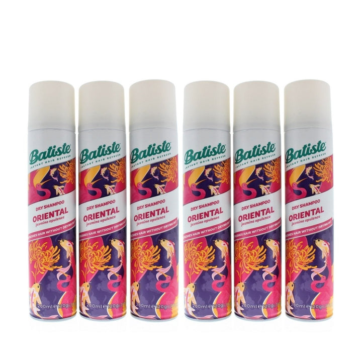 Batiste Dry Shampoo Oriental Jasmine Opulence 200ml 120g 6-Pack Hair Care Image 1