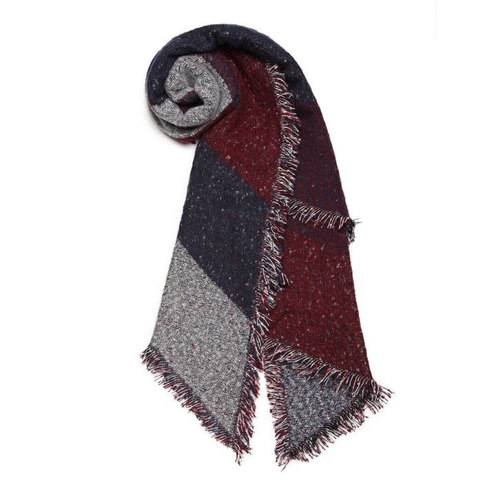 Women Winter Warm Scarf 74.8x25.6In Long Soft Knitted Shawl Image 9