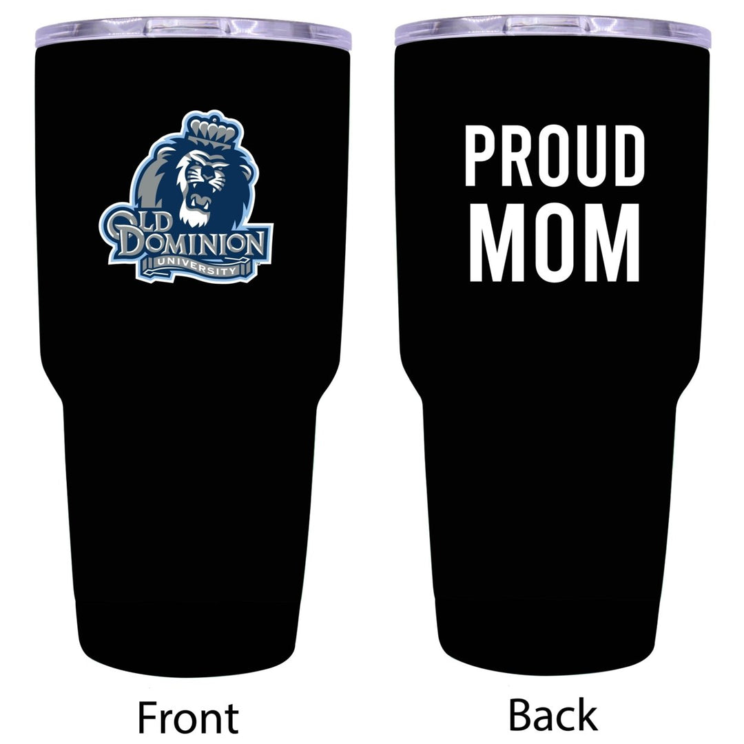 Old Dominion Monarchs Proud Mom 24 oz Insulated Stainless Steel Tumbler - Black Image 1