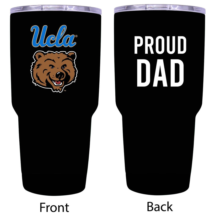 UCLA Bruins Proud Dad 24 oz Insulated Stainless Steel Tumbler Black Image 1
