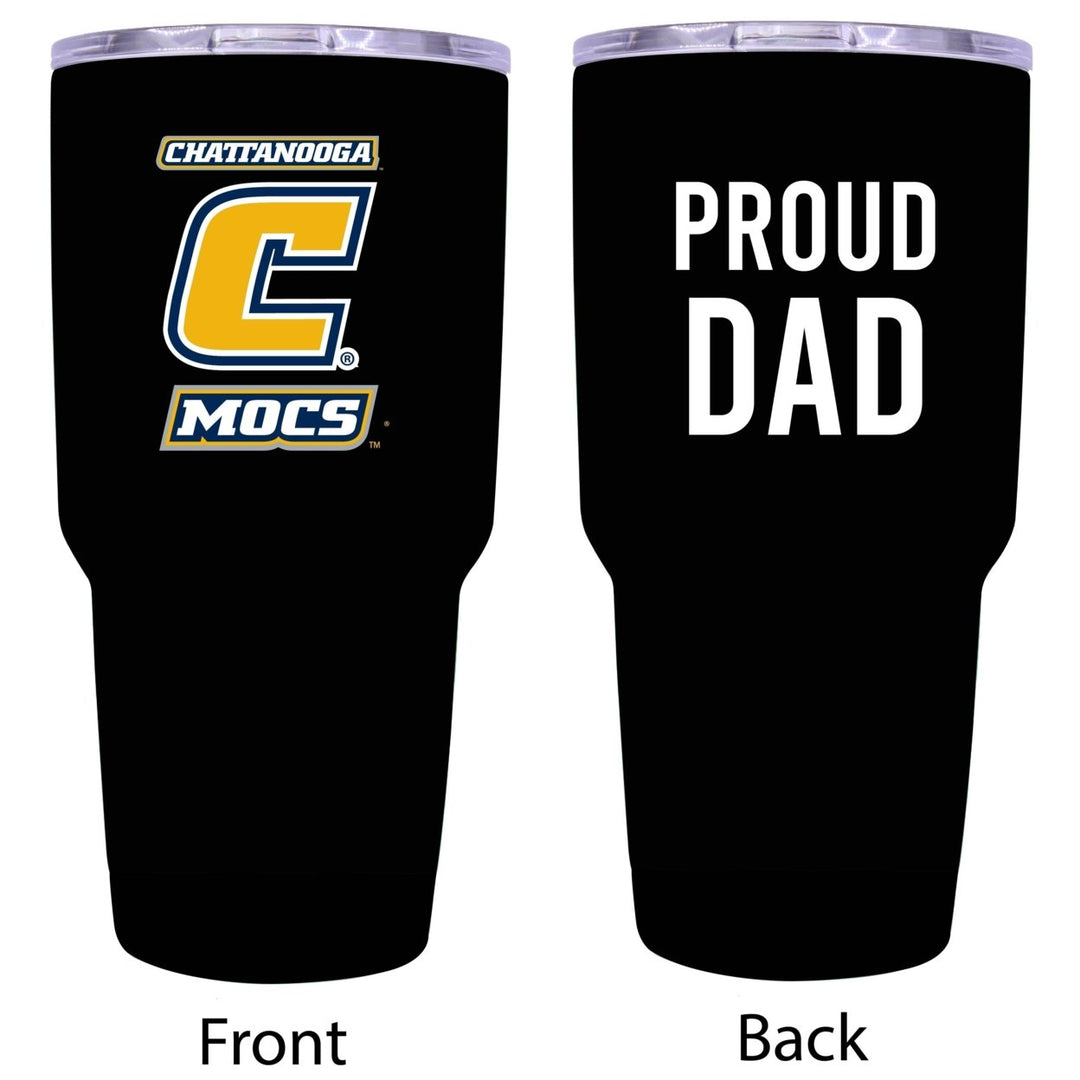 University of Tennessee at Chattanooga Proud Dad 24 oz Insulated Stainless Steel Tumbler Black Image 1