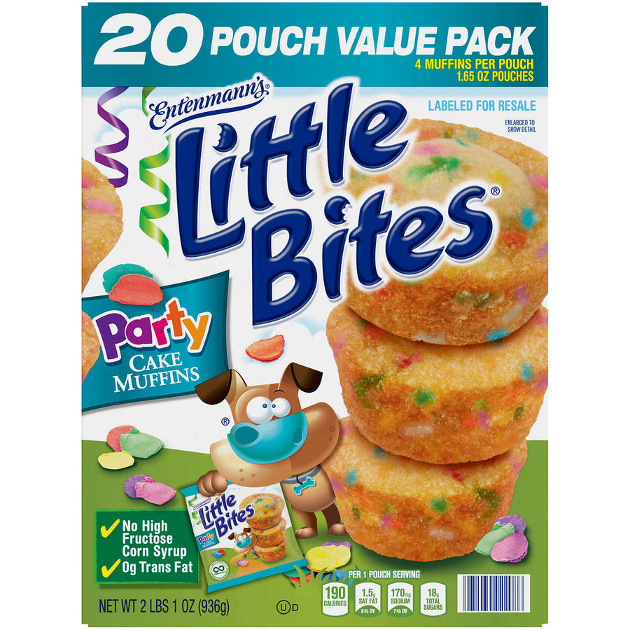 Entenmann s Little Bites Party Cake Muffins 1.65 Ounce (Pack of 20) Image 1