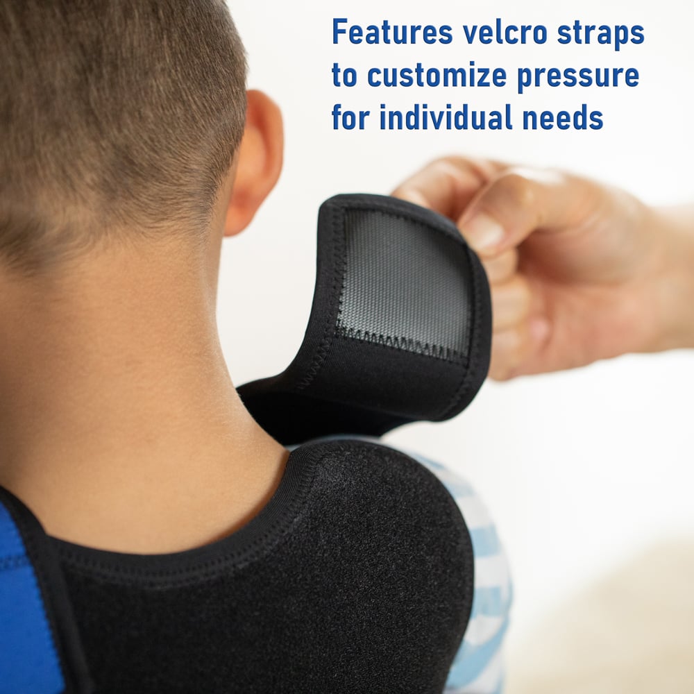 Breathable Sensory Compression Vest for Kids Adjustable Pressure Vest Large Image 4