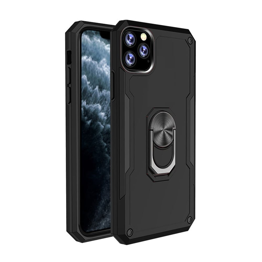 For Apple iPhone 11 Pro Max Phone Case with Ring Stand Heavy Duty Military Grade Shockproof Rugged Bumper Image 1