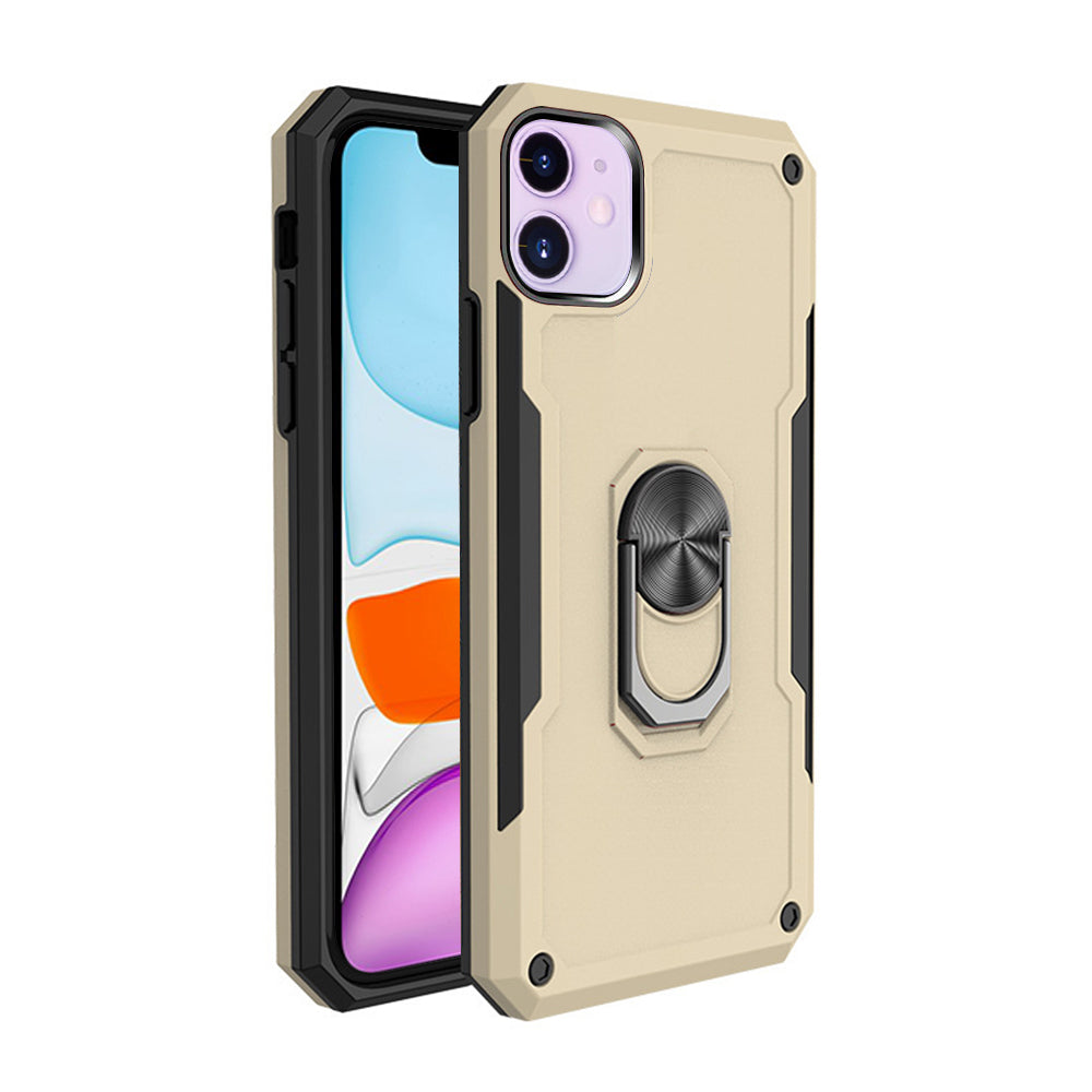 For Apple iPhone 11 Phone Case with Ring StandHeavy Duty Military Grade Shockproof Rugged Bumper Image 7