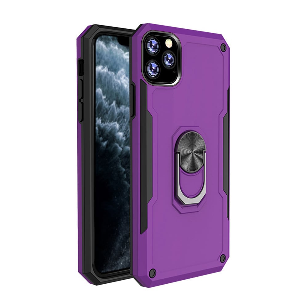 For Apple iPhone 11 Pro Max Phone Case with Ring Stand Heavy Duty Military Grade Shockproof Rugged Bumper Image 8