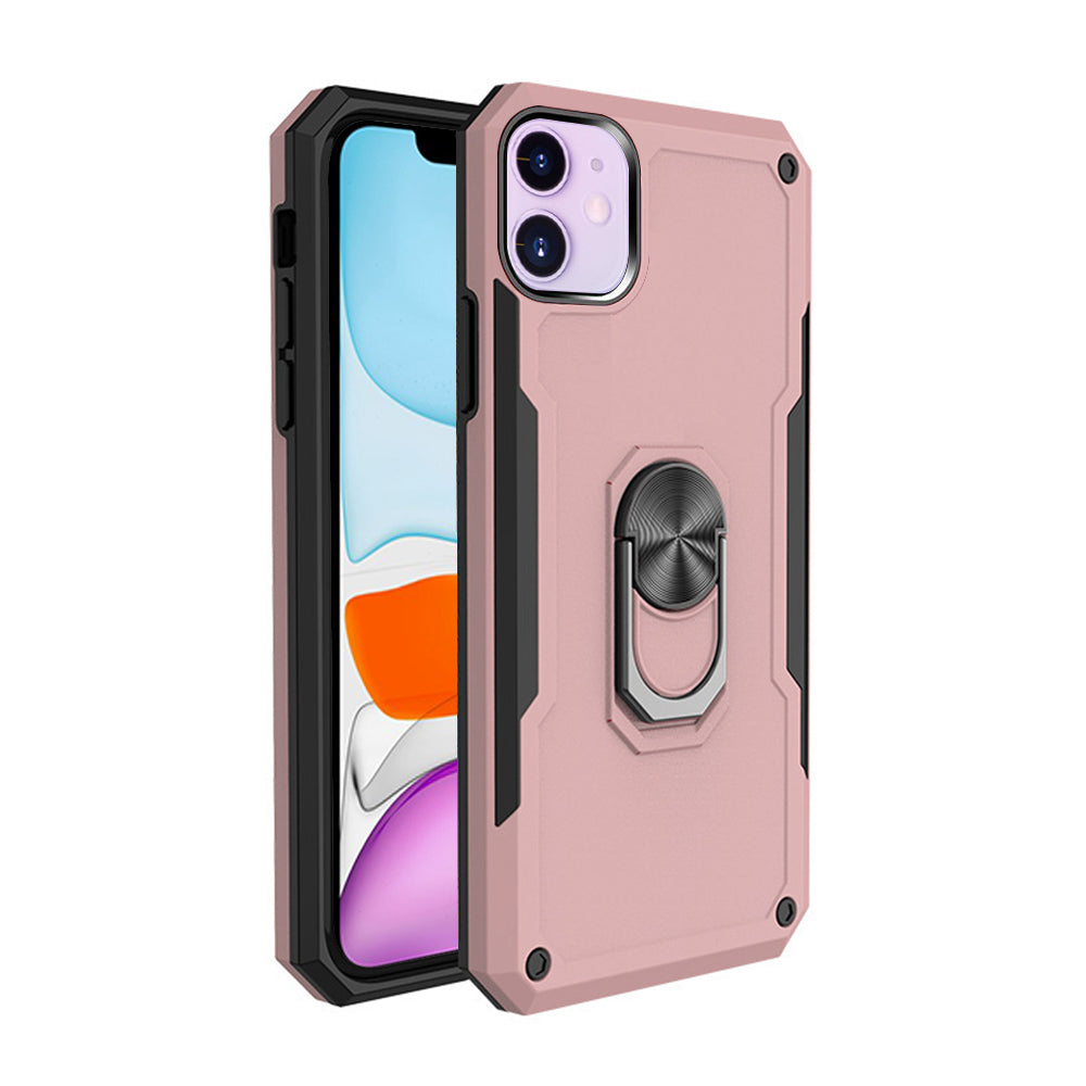 For Apple iPhone 11 Phone Case with Ring StandHeavy Duty Military Grade Shockproof Rugged Bumper Image 10