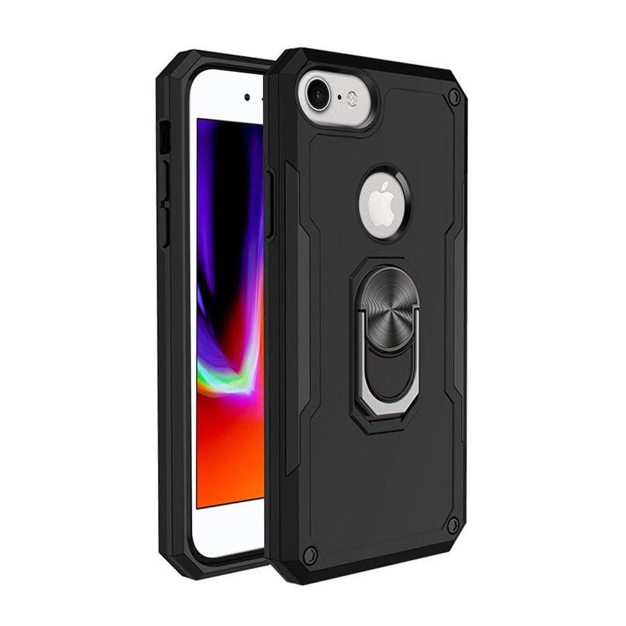 For Apple iPhone 8 / iPhone 7 Phone Case with Ring Stand Heavy Duty Military Grade Shockproof Rugged Bumper Image 1