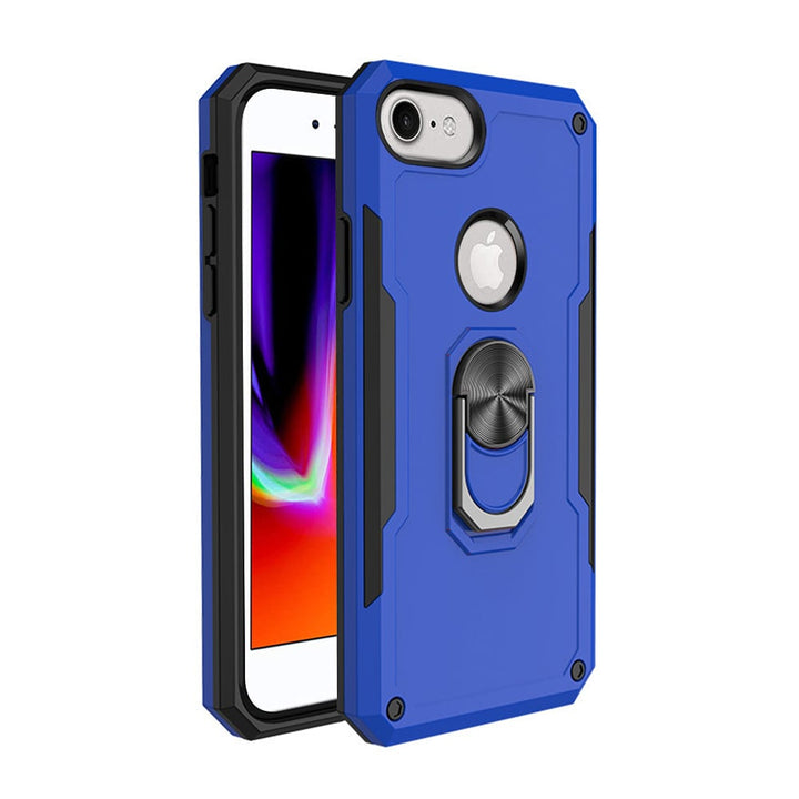 For Apple iPhone 8 / iPhone 7 Phone Case with Ring Stand Heavy Duty Military Grade Shockproof Rugged Bumper Image 6