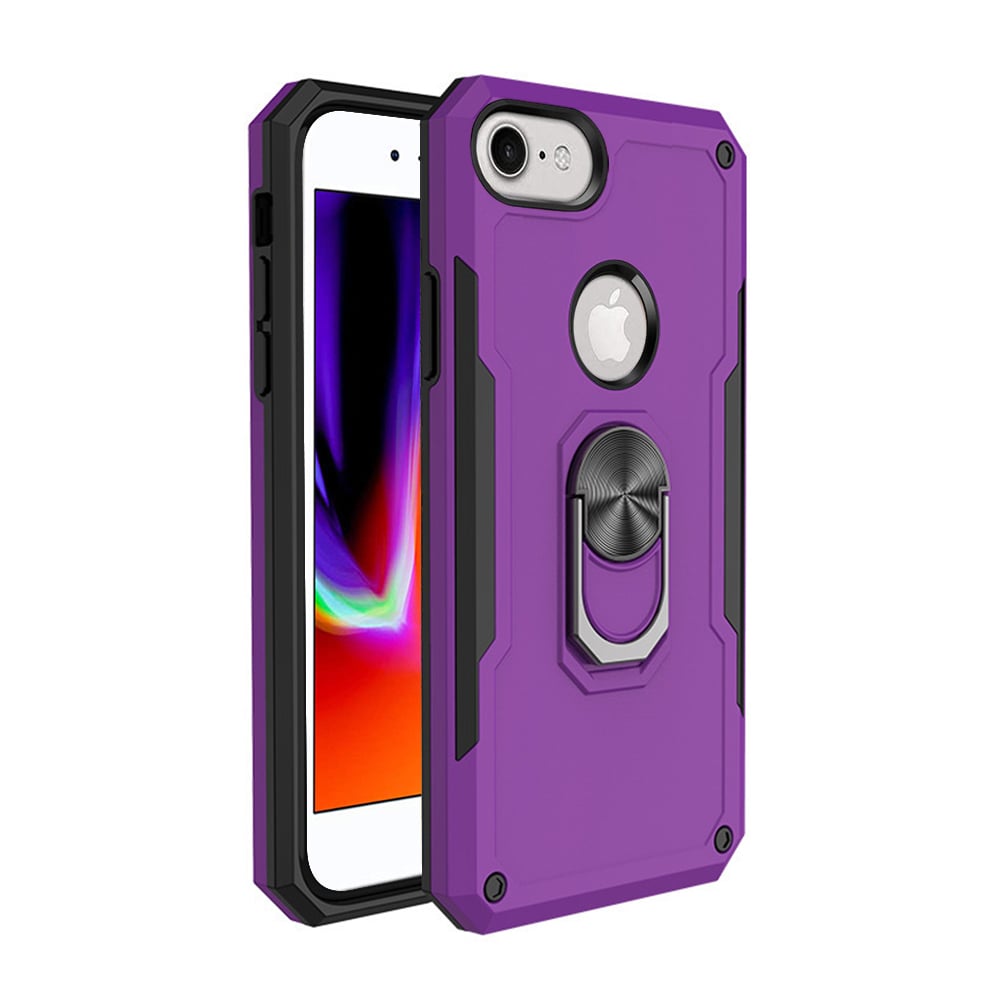 For Apple iPhone 8 / iPhone 7 Phone Case with Ring Stand Heavy Duty Military Grade Shockproof Rugged Bumper Image 8