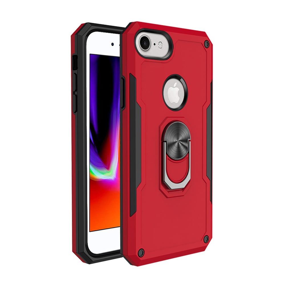 For Apple iPhone 8 / iPhone 7 Phone Case with Ring Stand Heavy Duty Military Grade Shockproof Rugged Bumper Image 9