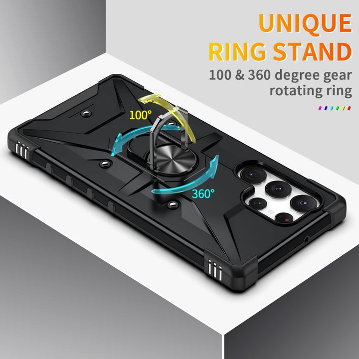 For Samsung Galaxy S23 / SM-S911 Ring Stand Heavy Duty Military Grade Shockproof Rugged Bumper Image 3