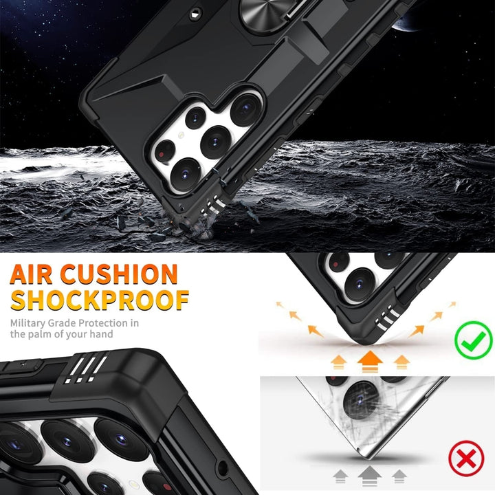 For Samsung Galaxy S23 / SM-S911 Ring Stand Heavy Duty Military Grade Shockproof Rugged Bumper Image 4