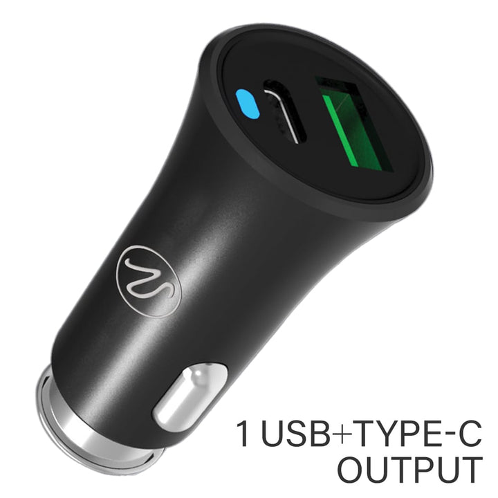 48W USB C Car Charger Fast Charge 3.4A Mini Metal Adapter Compact Design Image 1