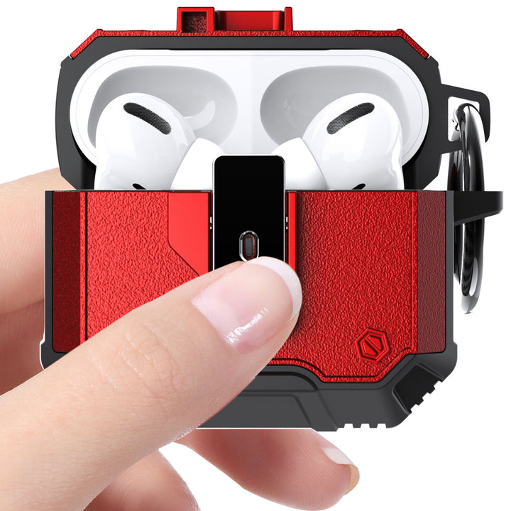 For AirPods 3rd Generation Case(2021)Full-Body Rugged Hard Shell Protective Case Cover with Keychain Designed for Image 4