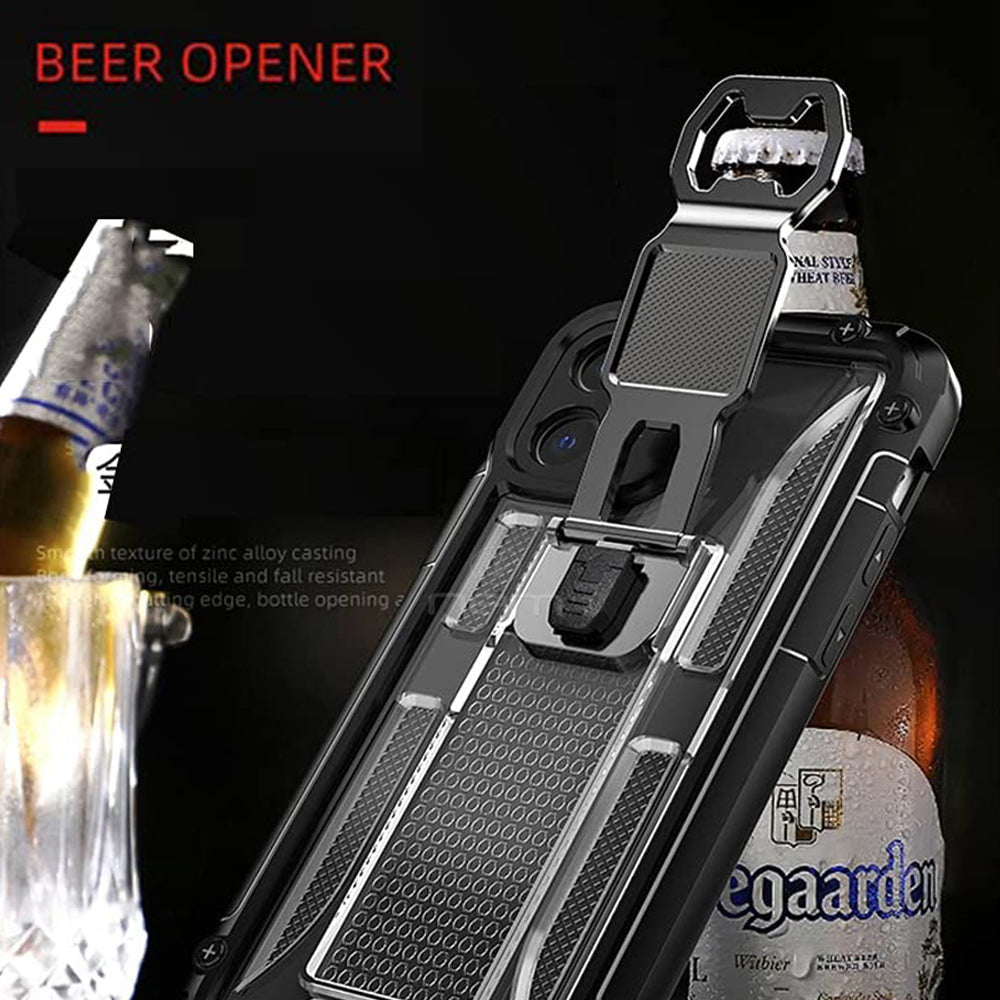 For Apple iPhone 13 6.1 Stand Magnetic Kickstand Bottle Opener Bumper Shockproof Armor Heavy Duty Military Grade Hard Image 4