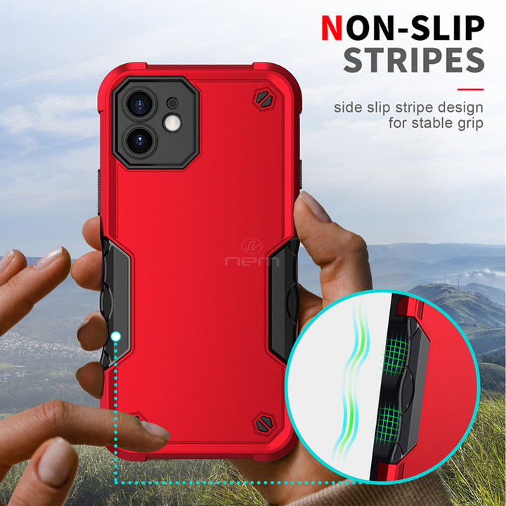 For Apple iPhone 11 6.1 Dual Layer Commuter Style Heavy Duty Protective Shockproof Trailblaze Hybrid Case Cover Image 3