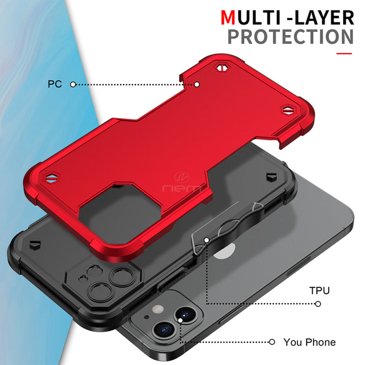 For Apple iPhone 11 6.1 Dual Layer Commuter Style Heavy Duty Protective Shockproof Trailblaze Hybrid Case Cover Image 4