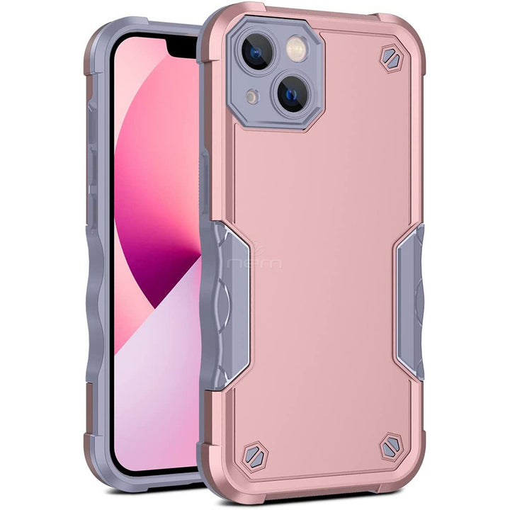 For Apple iPhone 14 Plus 6.7 Dual Layer Commuter Style Heavy Duty Protective Shockproof Trailblaze Hybrid Case Cover Image 7