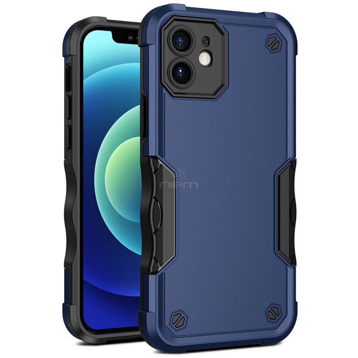 For Apple iPhone 11 6.1 Dual Layer Commuter Style Heavy Duty Protective Shockproof Trailblaze Hybrid Case Cover Image 1