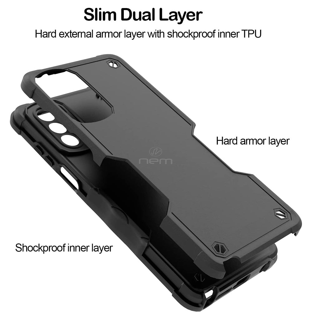 For Samsung Galaxy A24 / SM-A245 Dual Layer Commuter Style Heavy Duty Protective Shockproof Trailblaze Hybrid Case Cover Image 3