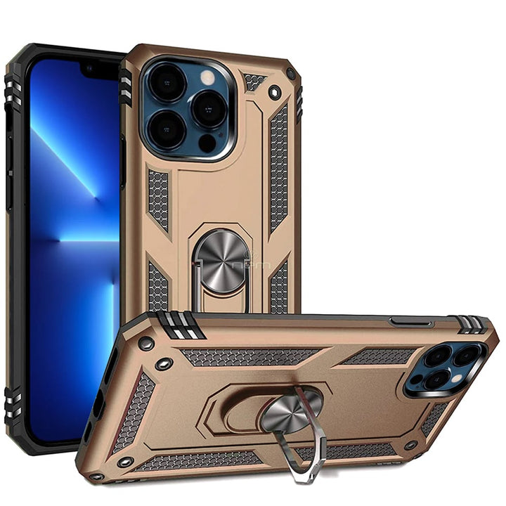 For Apple iPhone 13 Pro 6.1 Ring Stand Heavy Duty Military Grade Shockproof Rugged Bumper Image 7