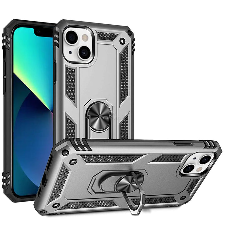 For Apple iPhone 13 Mini 5.4 Ring Stand Heavy Duty Military Grade Shockproof Rugged Bumper Image 9