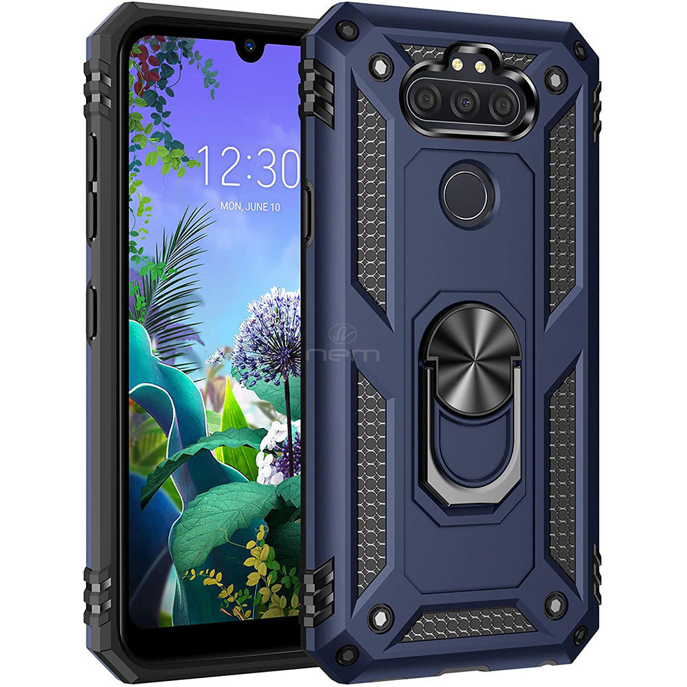 For LG Aristo 5 / Fortune 3 / Tribute / K8X / Phoenix 5 / LMK300 Ring Stand Heavy Duty Military Grade Shockproof Rugged Image 6