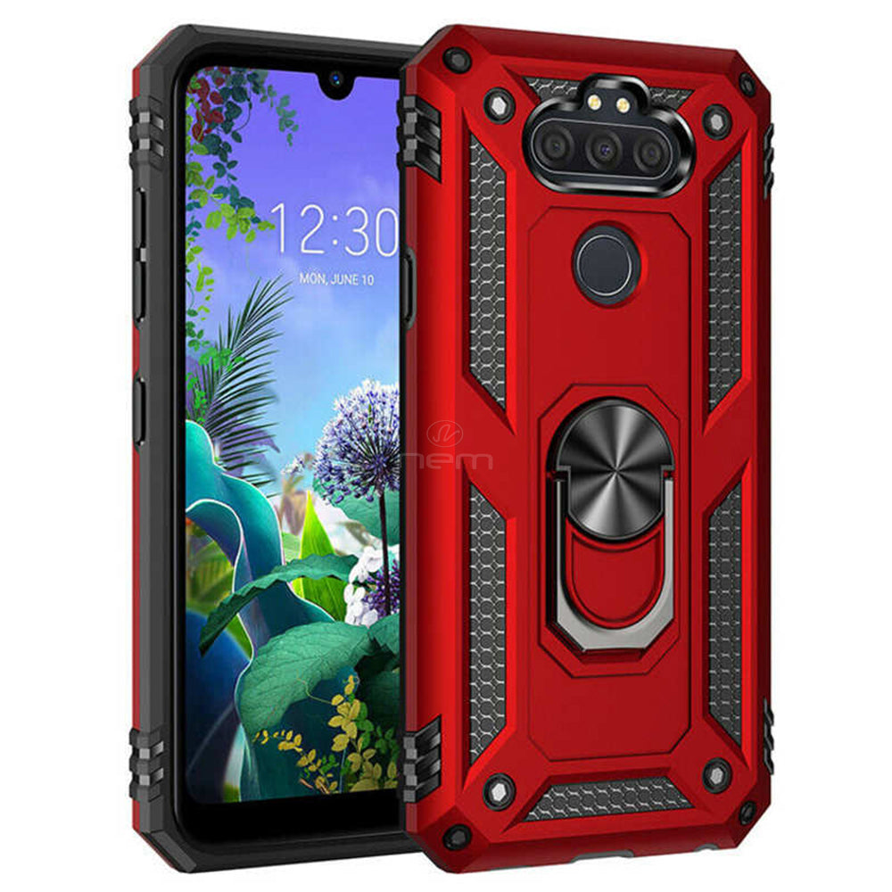 For LG Aristo 5 / Fortune 3 / Tribute / K8X / Phoenix 5 / LMK300 Ring Stand Heavy Duty Military Grade Shockproof Rugged Image 7