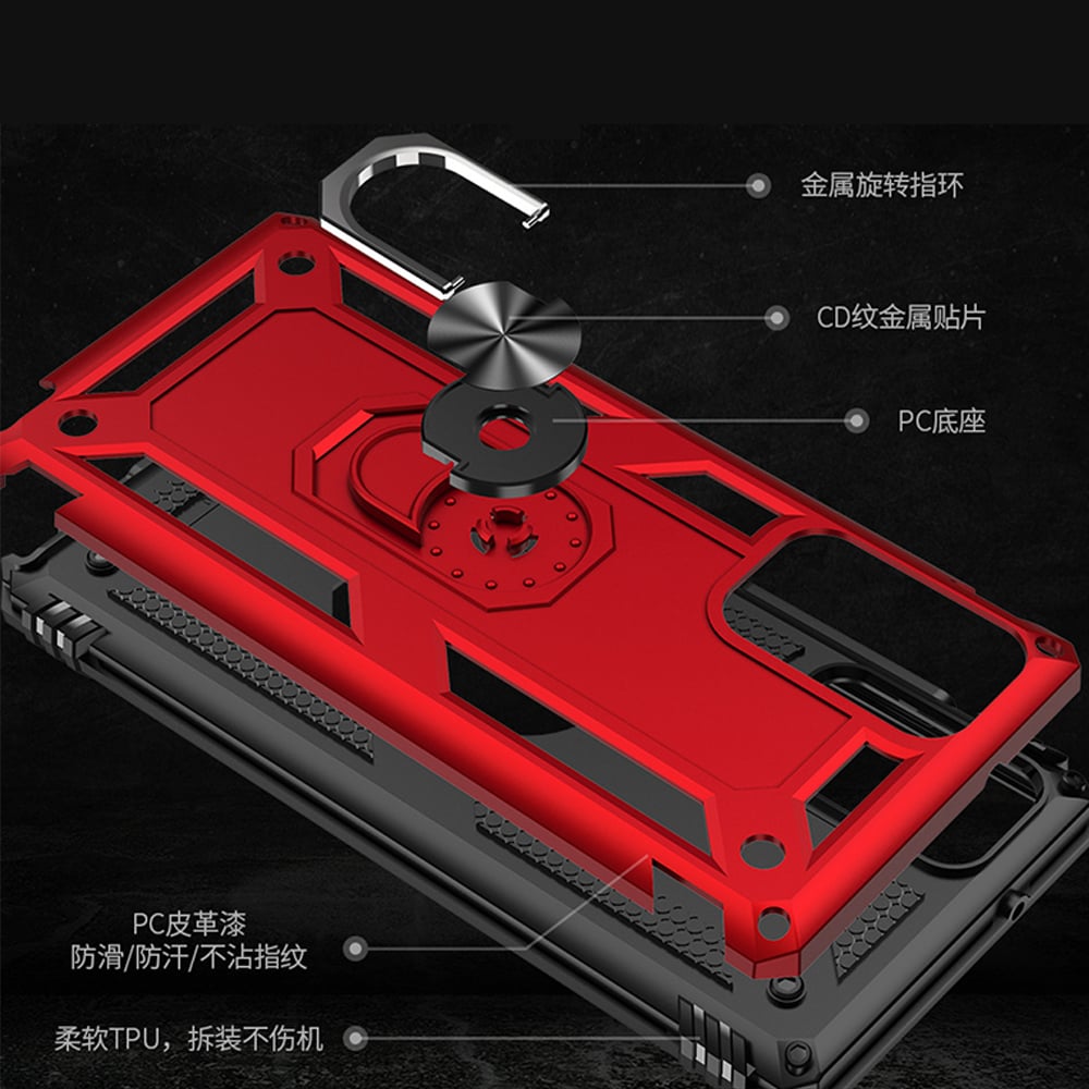 For Samsung Galaxy Note 20 5G Ring Stand Heavy Duty Military Grade Shockproof Rugged Bumper Image 4