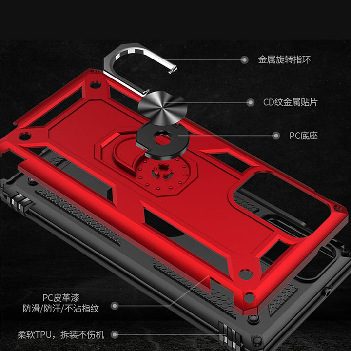 For Samsung Galaxy Note 20 5G Ring Stand Heavy Duty Military Grade Shockproof Rugged Bumper Image 4