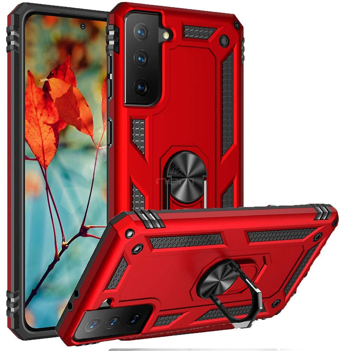 For Samsung Galaxy S21 5G / SM-G991 Ring Stand Heavy Duty Military Grade Shockproof Rugged Bumper Image 8