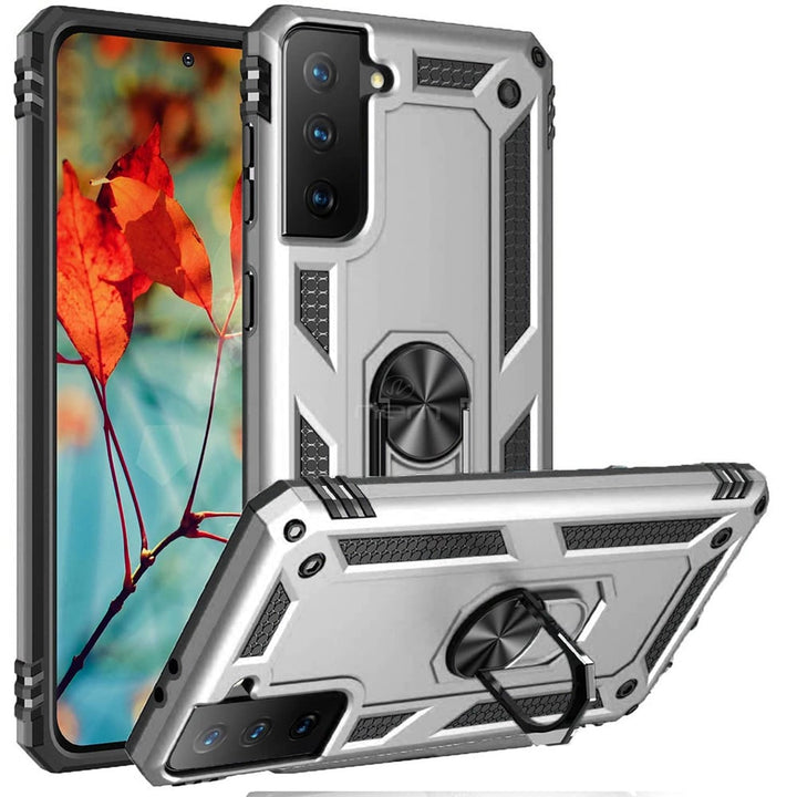 For Samsung Galaxy S21 5G / SM-G991 Ring Stand Heavy Duty Military Grade Shockproof Rugged Bumper Image 9